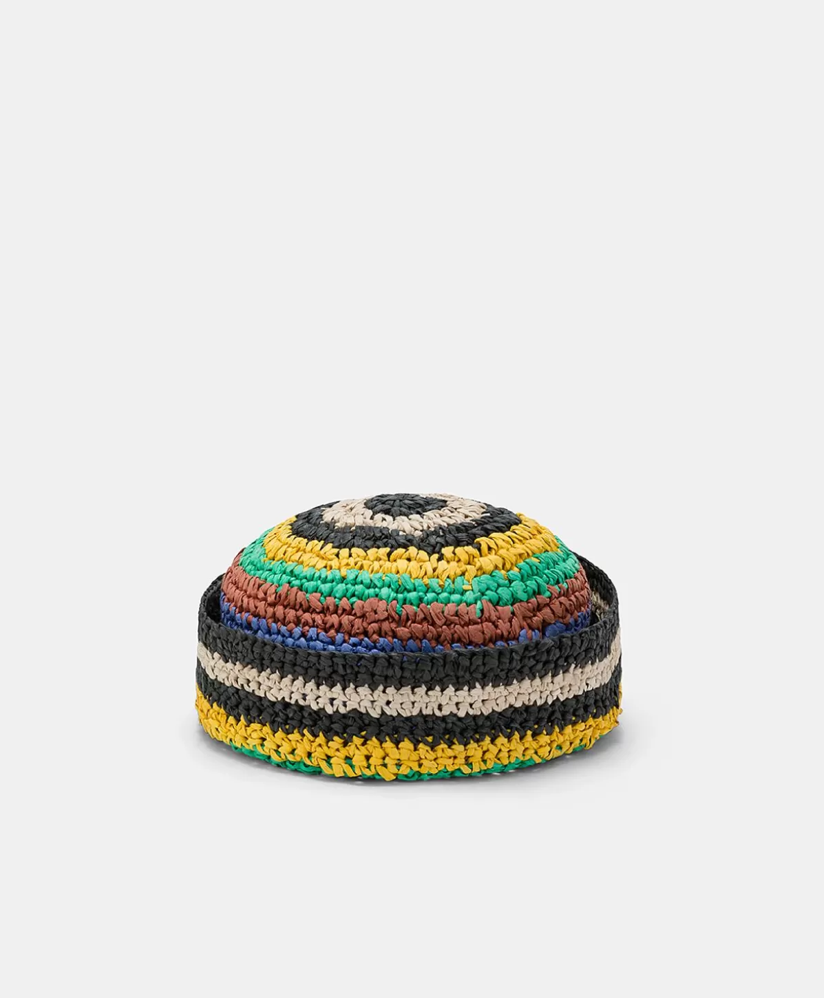 Cappelli-Momonì Cappello Conejitax In Raffia A Righe - Multicolor