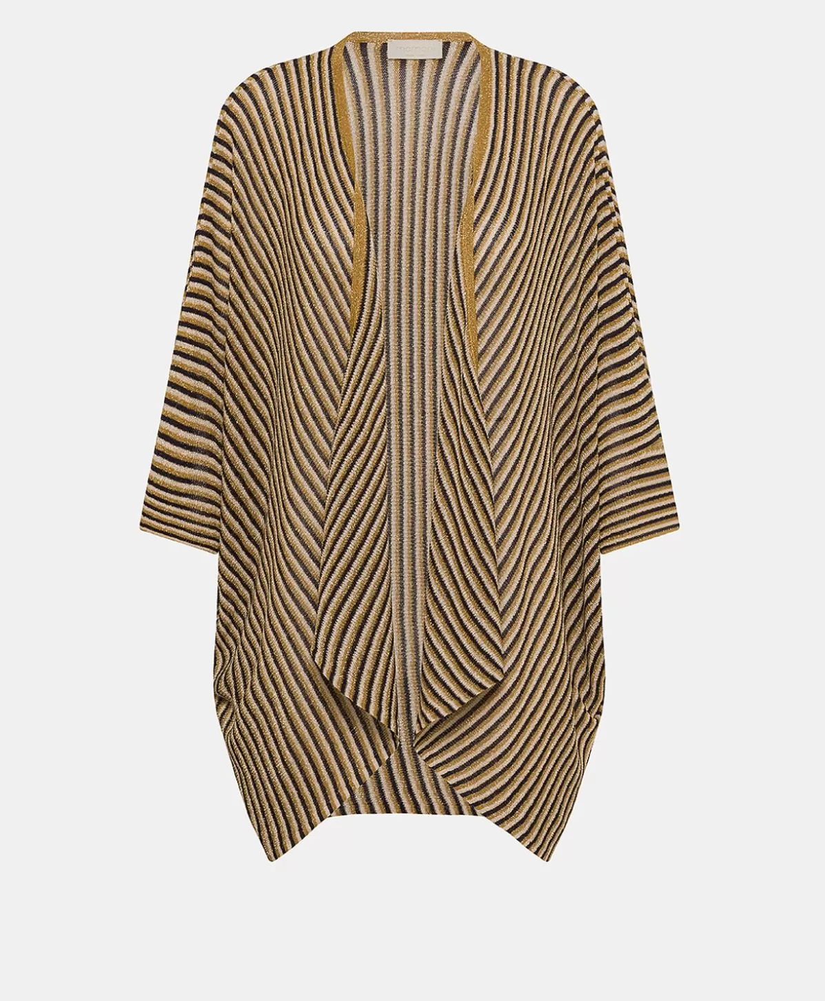 Maglieria-Momonì Cardigan Divina Perlata A Righe - Multicolor
