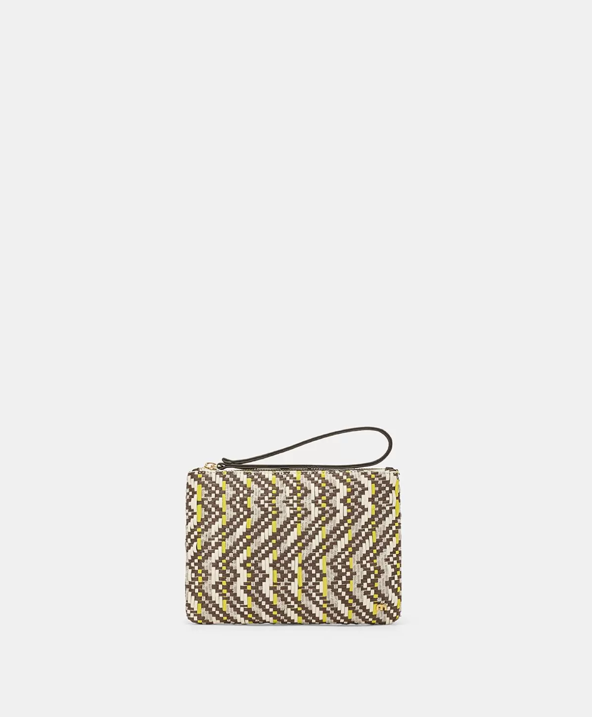 Borse E Pochette-Momonì Clutch Fragua Con Intreccio - Marrone / Multicolor