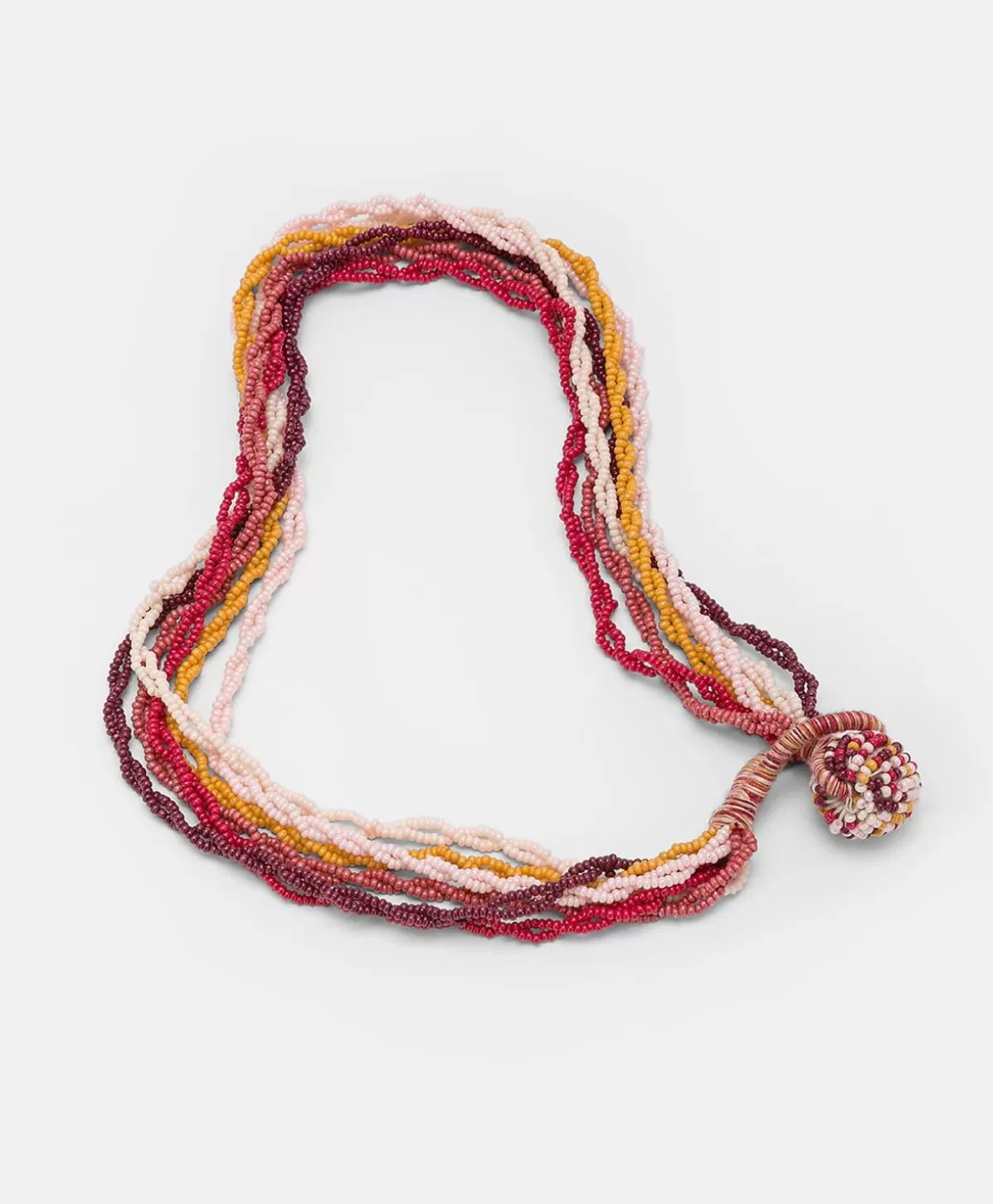 Bijoux-Momonì Collana Rubiela Con Perline - Bruciato/Multicolor
