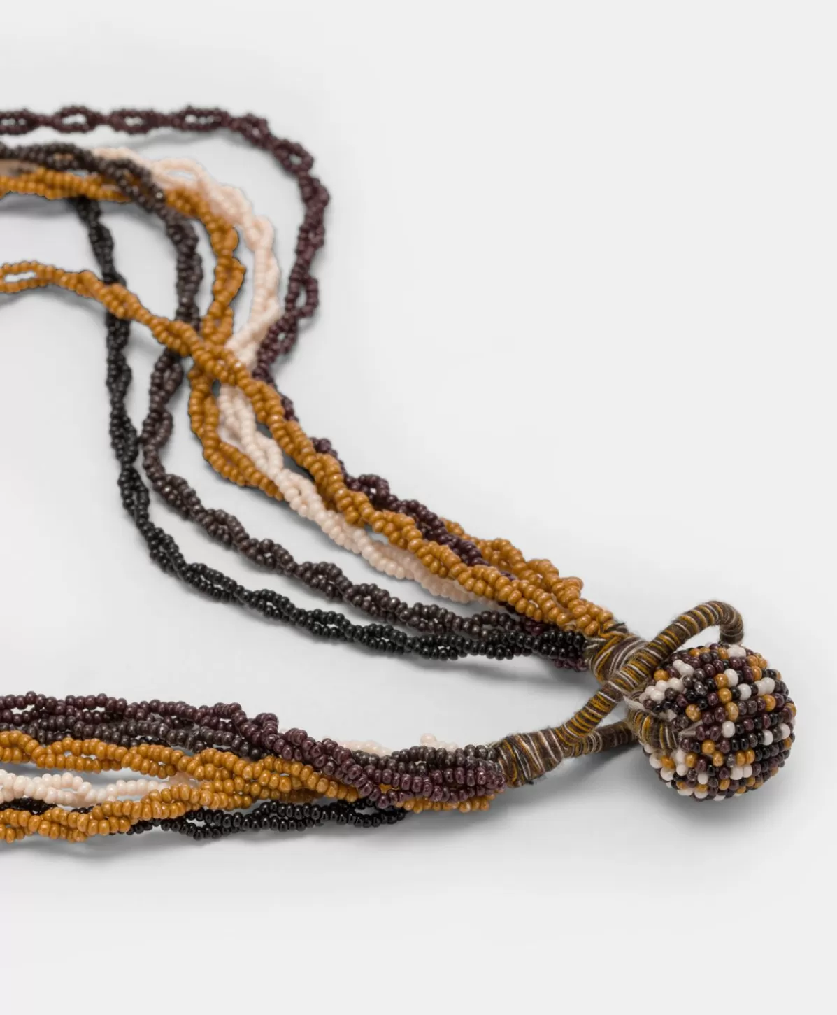 Bijoux-Momonì Collana Rubiela Con Perline - Cacao Multicolor