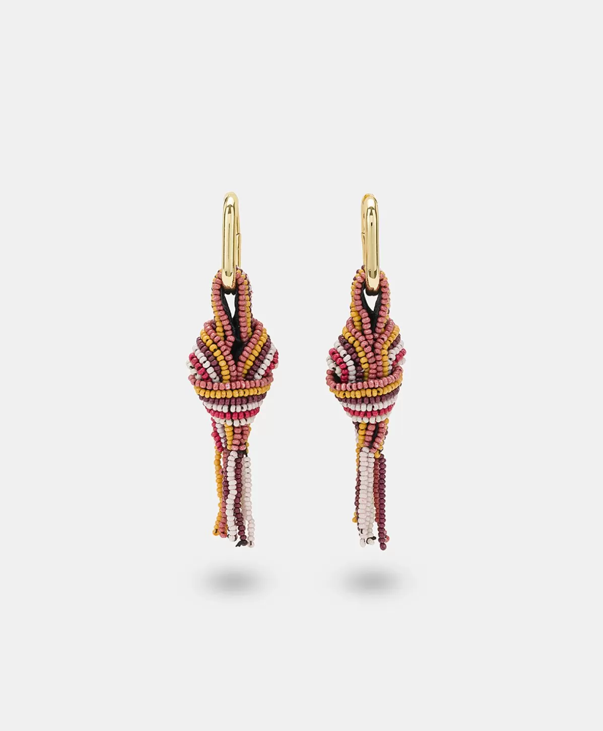 Bijoux-Momonì Orecchini Nodu Con Perline - Bruciato/Multicolor