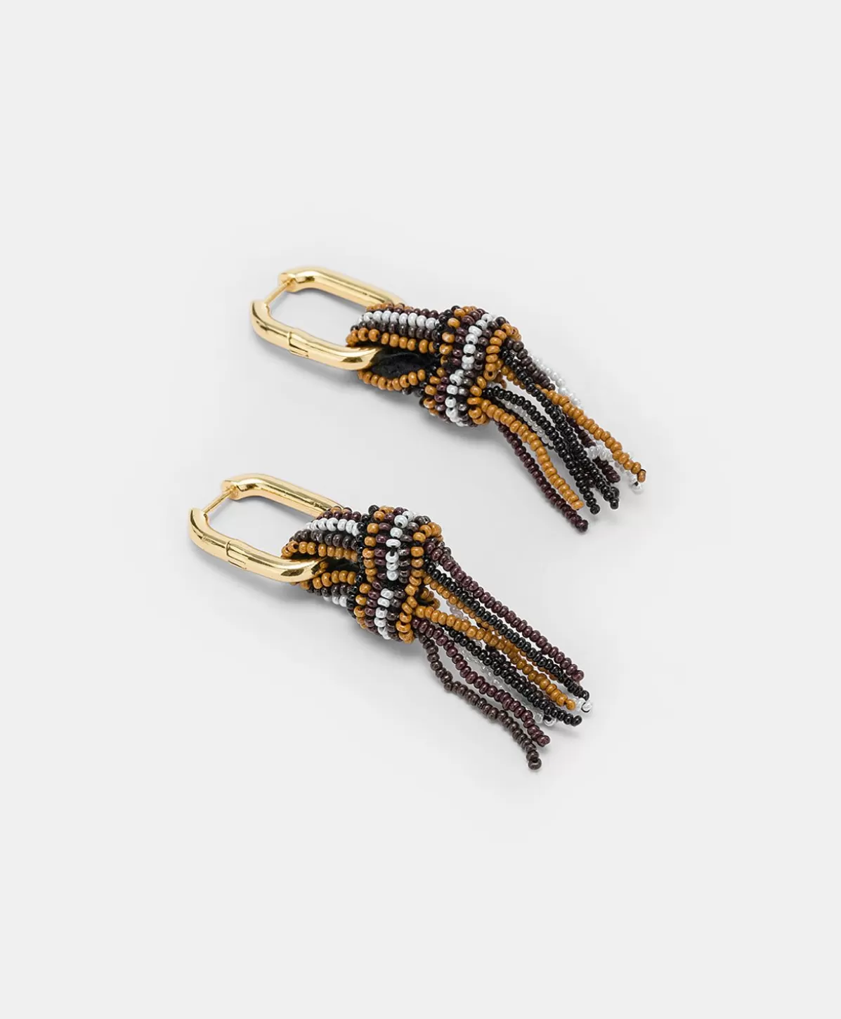 Bijoux-Momonì Orecchini Zimmari Con Perline - Cacao Multicolor