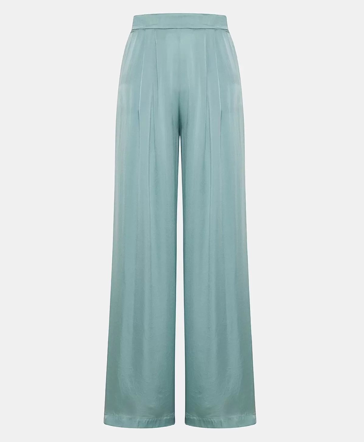 Pantaloni E Shorts-Momonì Pantaloni Patrice Bis In Seta Unita - Ceruleo