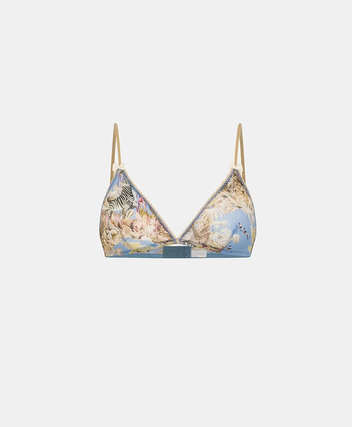 Reggiseni-Momonì Reggiseno Amethist In Nylon Stampato - Ceruleo Multicolor