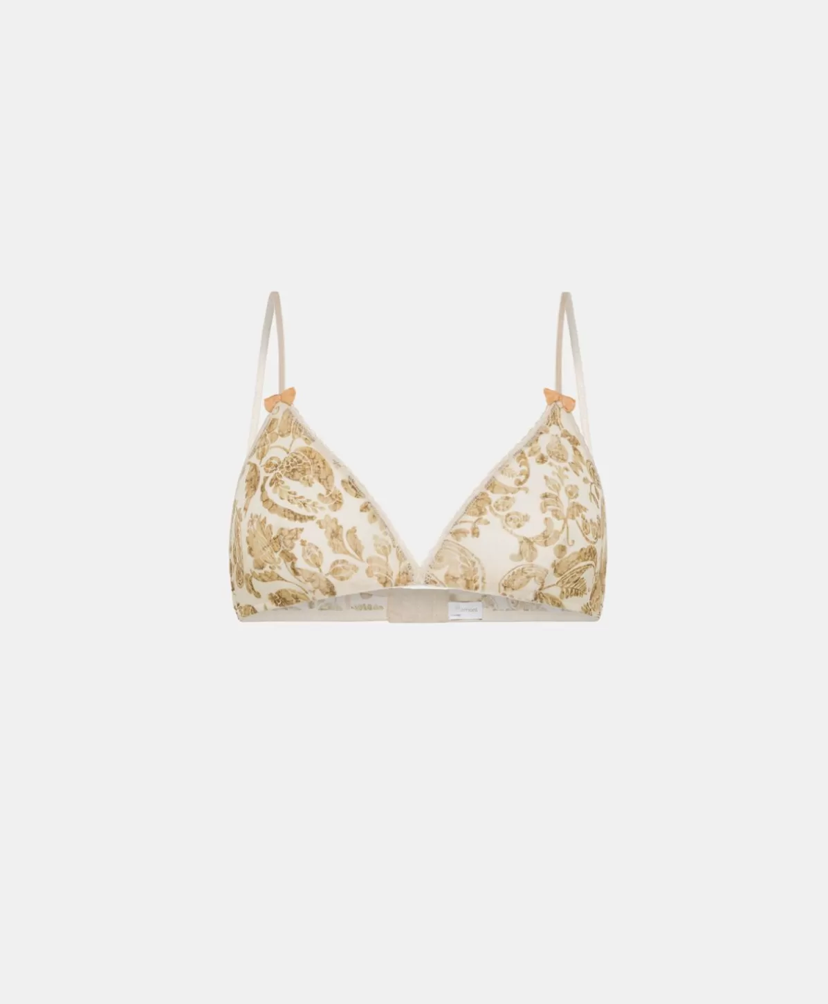 Reggiseni-Momonì Reggiseno Amethist In Nylon Stampato - Panna / Multicolor