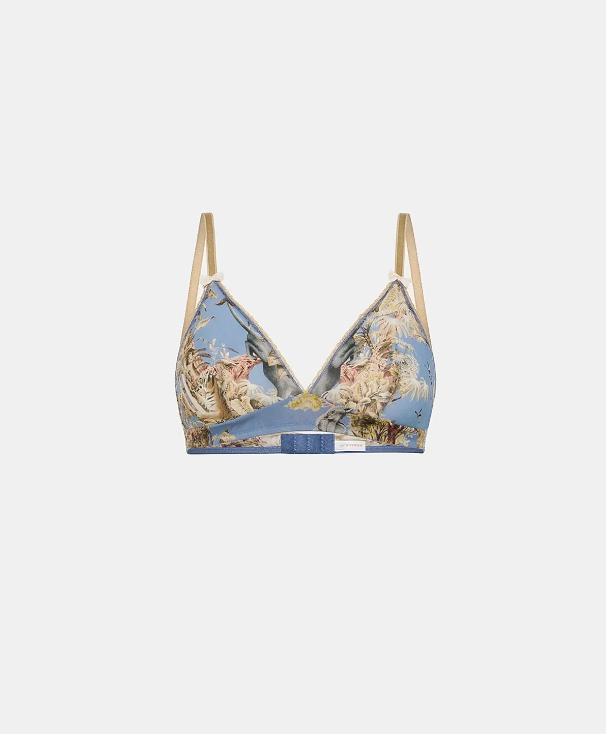 Reggiseni-Momonì Reggiseno Tutu In Nylon Stampato - Ceruleo Multicolor