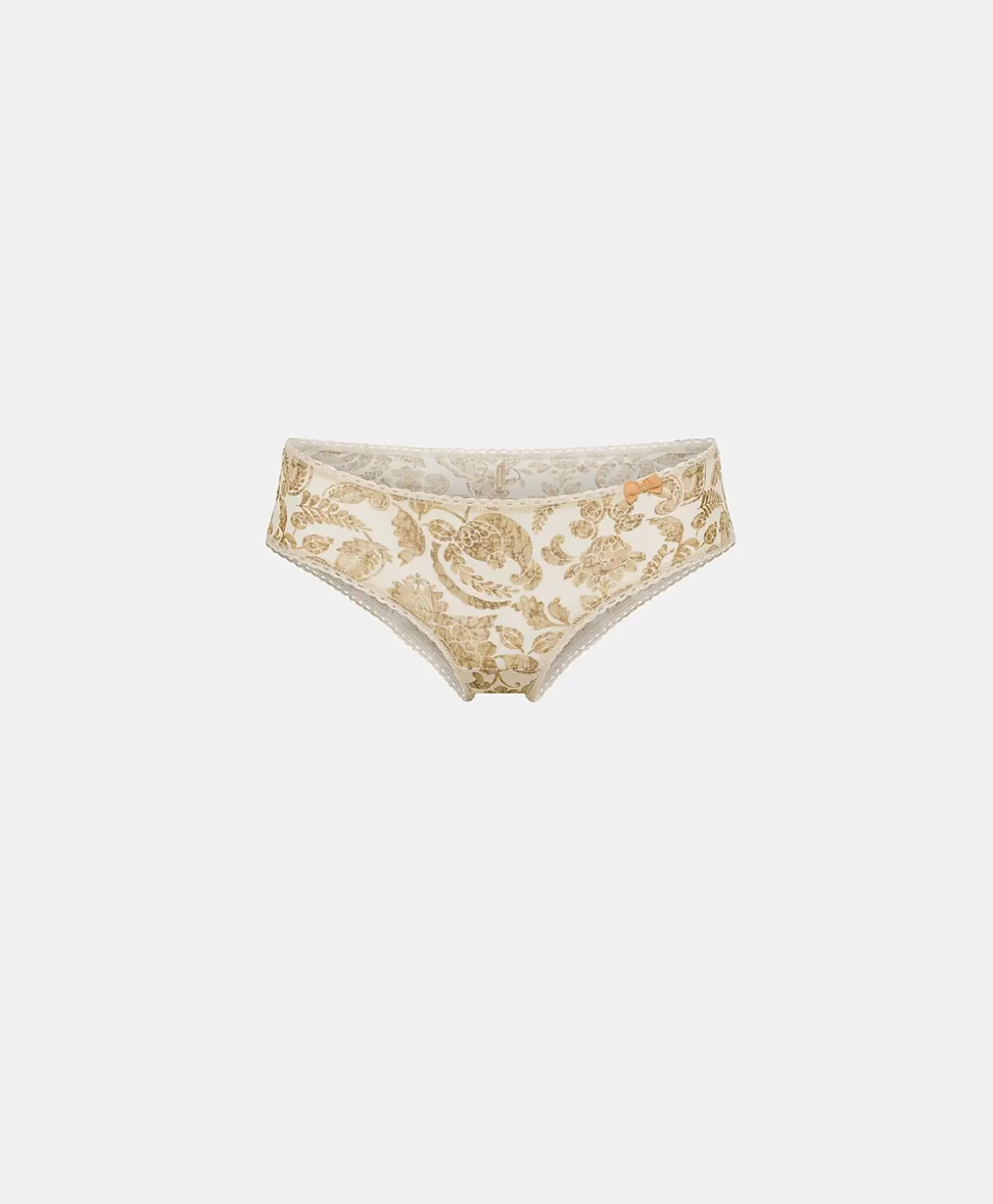 Slip-Momonì Slip Amaca In Nylon Stampato - Panna / Multicolor