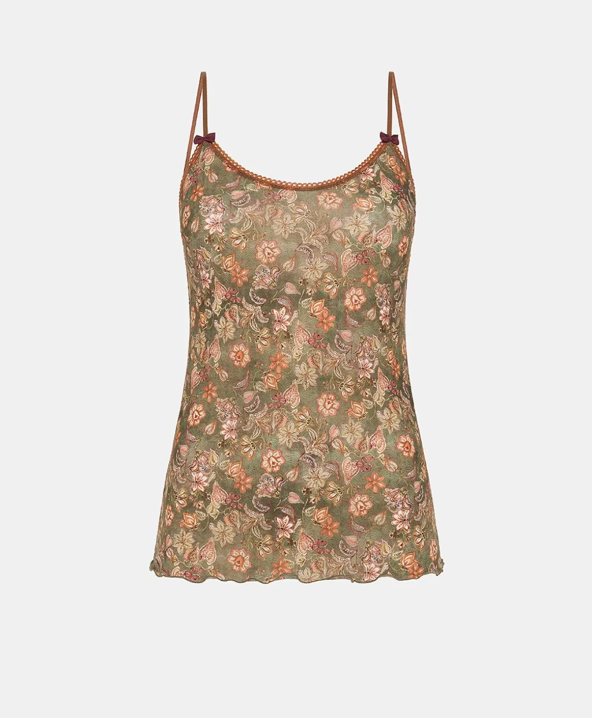 Body E Tute-Momonì Top Airelle In Nylon Stampato - Army Multicolor