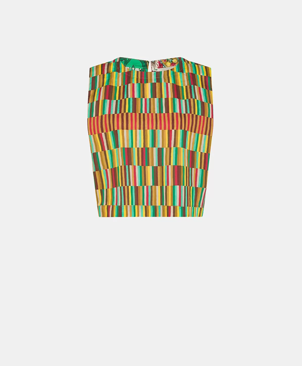 T-Shirts E Top-Momonì Top Moon In Popeline - Multicolor Giallo